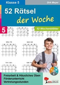 Produktbild: 52 R&auml;tsel der Woche / Klasse 5