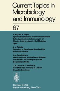 Produktbild: Current Topics in Microbiology and Immunology / Ergebnisse der Microbiologie und Immunit&auml;tsforschung