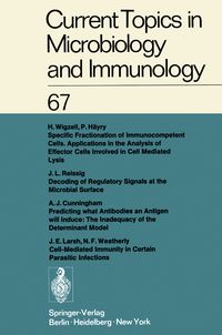 Produktbild: Current Topics in Microbiology and Immunology / Ergebnisse der Microbiologie und Immunit&auml;tsforschung