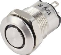 Produktbild: TRU COMPONENTS TC-14378472 Druckschalter 36 V/AC, 36 V/DC 2 A 1 x Aus/Ein rastend Blau (&Oslash; x L) 14 mm x 24 mm IP65 1 St.