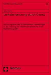 Produktbild: Vorhabenplanung durch Gesetz