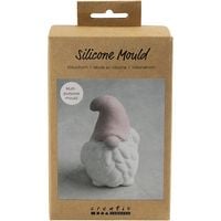 Produktbild: Creativ Company Silikonform, Weihnachtsmann, H 10 cm, B 6,5 cm, matt transparent, 1 Stk