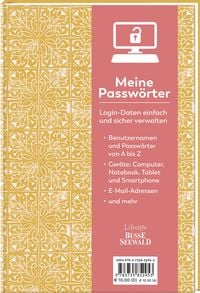 Produktbild: Meine Passw&ouml;rter. Ein Eintragebuch f&uuml;r Ihre Zugangsdaten, das Sie einfach in Ihrem B&uuml;cherregal verstecken k&ouml;nnen.