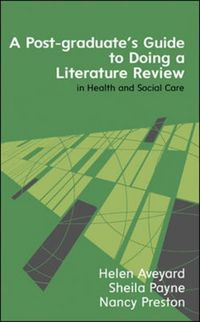 Produktbild: Aveyard, H: A Postgraduate's Guide to Doing a Literature Rev