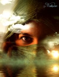 Produktbild: Fantasy Notizbuch: Nephele - wei&szlig;e Seiten mit Eckmotiv