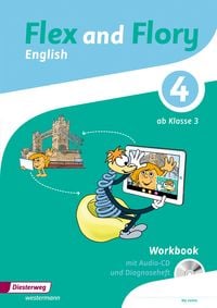 Produktbild: Flex and Flory 3-4. Workbook 4 mit Sch&uuml;ler-Audio-CD und Diagnoseheft