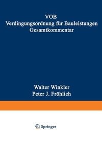 Produktbild: VOB Verdingungsordnung f&uuml;r Bauleistungen. Gesamtkommentar