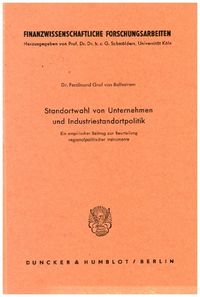 Produktbild: Standortwahl von Unternehmen und Industriestandortpolitik.