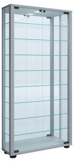 Produktbild: Glas Stand Vitrine Sammelvitrine Lumo Maxi Spiegel