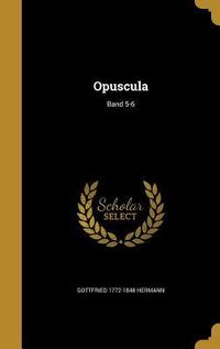 Produktbild: Opuscula; Band 5-6