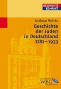 Produktbild: Geschichte der Juden in Deutschland 1781-1933