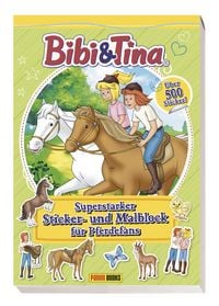 Produktbild: Bibi & Tina: Superstarker Sticker- und Malblock f&uuml;r Pferdefans