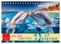 Produktbild: Delfine - ein Jahr voller Meer (Tischkalender 2027 DIN A5 quer), CALVENDO Monatskalender