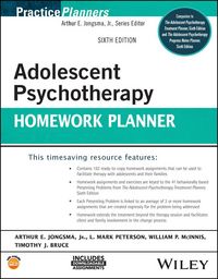 Produktbild: Adolescent Psychotherapy Homework Planner