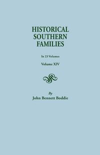 Produktbild: Historical Southern Families. in 23 Volumes. Volume XIV