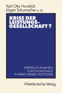 Produktbild: Krise der Leistungsgesellschaft?