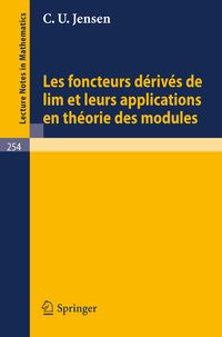 Produktbild: Les Foncteurs Derives de lim et leurs Applications en Theorie des Modules