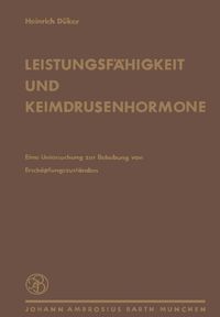 Produktbild: Leistungsf&auml;higkeit und Keimdr&uuml;senhormone