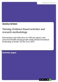 Produktbild: Nursing. Evidence-based activities and research methodology