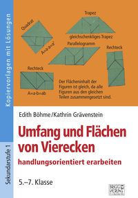 Produktbild: Umfang und Fl&auml;chen von Vierecken handlungsorientiert erarbeiten