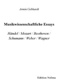 Produktbild: Musikwissenschaftliche Essays