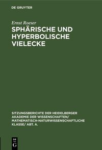 Produktbild: Sph&auml;rische und hyperbolische Vielecke