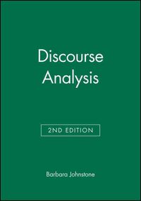 Produktbild: Johnstone, B: Discourse Analysis