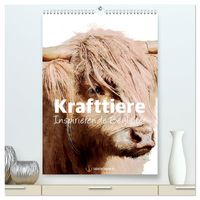 Produktbild: Krafttiere - Inspirierende Begleiter voller Magie und Seele (hochwertiger Premium Wandkalender 2027 DIN A2 hoch), Kunstdruck in Hochglanz