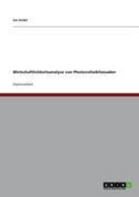 Produktbild: Wirtschaftlichkeitsanalyse von Photovoltaikfassaden