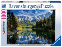 Puzzle Ravensburger Eibsee mit Wettersteingebirge und Zugspitze Deutschland Edition 1000 Teile