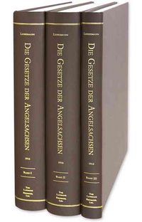 Produktbild: Die Gesetze Der Angelsachsen(4 Vols. in 3 Books, Complete Set)