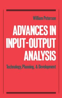 Produktbild: Advances in Input-Output Analysis