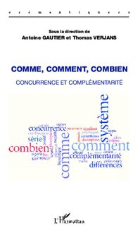 Produktbild: Comme, comment, combien