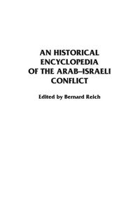 Produktbild: An Historical Encyclopedia of the Arab-Israeli Conflict