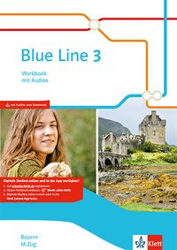 Produktbild: Blue Line 3 M-Zug. Workbook mit Audio-CD Klasse 7. Ausgabe Bayern