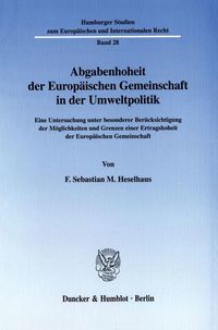 Produktbild: Abgabenhoheit der Europ&auml;ischen Gemeinschaft in der Umweltpolitik.