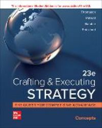 Produktbild: Thompson, A: ISE Crafting and Executing Strategy: Concepts