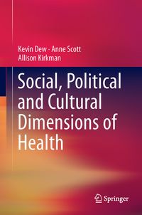 Produktbild: Social, Political and Cultural Dimensions of Health