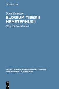 Produktbild: Elogium Tiberii Hemsterhusii