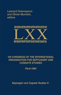 Produktbild: VIII Congress of the International Organization for Septuagint and Cognate Studies