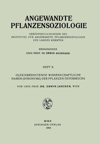 Produktbild: Gleichbedeutende Wissenschaftliche Namen (Synonyme) Der Pflanzen &Ouml;sterreichs