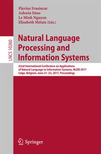 Produktbild: Natural Language Processing and Information Systems