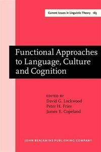 Produktbild: Functional Approaches to Language, Culture and Cognition