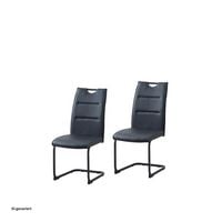 Produktbild: HTI-Living Schwingstuhl 2er Set PU schwarz DannyP Schwingstuhl 2er Set PU schwarz DannyP