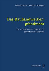 Produktbild: Das Bauhandwerkerpfandrecht
