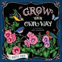Produktbild: Grow Your Own Way 2027 12 X 24 Inch (Hanging) Monthly Square Wall Calendar Featuring the Artwork of Ninette Parisi Plastic-Free