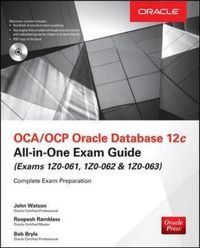 Produktbild: Watson, J: OCA/OCP Oracle Database 12c All-in-One Exam Guide