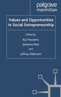 Produktbild: Values and Opportunities in Social Entrepreneurship