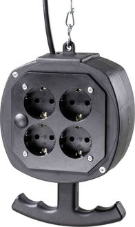 Produktbild: AS Schwabe 60971 8fach Steckdosen-Verteiler Schwarz