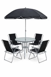 Produktbild: 6tlg Balkonset Gartenm&ouml;bel Stapelst&uuml;hle Set Maxola